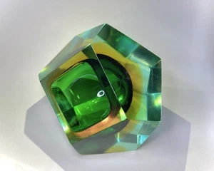 Vidrio artístico de Murano Sommerso Vide Poche - Flavio Poli Seguso años 60 - Imagen 1 de 14