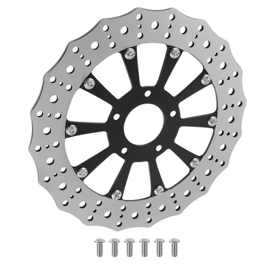 Disco de rotor de freno delantero flotante de 11,8 pulgadas para Harley-Davidson Softail 2015-2024 Foto 1 de 4