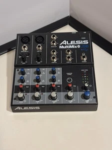Alesis MULTIMIX 6 USB FX 6-Channel Mixer with Effects & USB Audio Interface - Picture 1 of 4