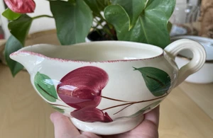 Vintage Blue Ridge Southern Pottery Gravy Sauce Boat Red Crab Apple Pattern - Picture 1 of 6