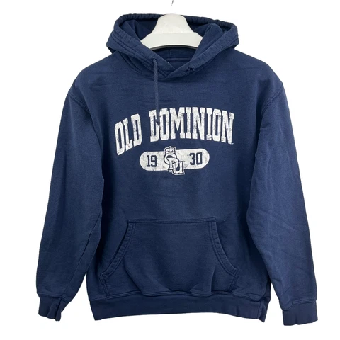 Old Dominion University Spellout Pullover Hoodie Sweatshirt Norfolk Va Sz Medium Cover