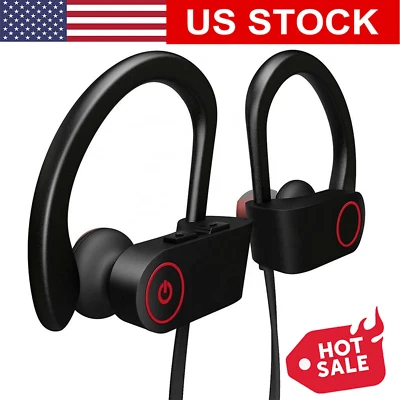 Waterproof Bluetooth 5.0 Earbuds Stereo Sport Wireless Headphones in Ear Headset - Image 1 of 4