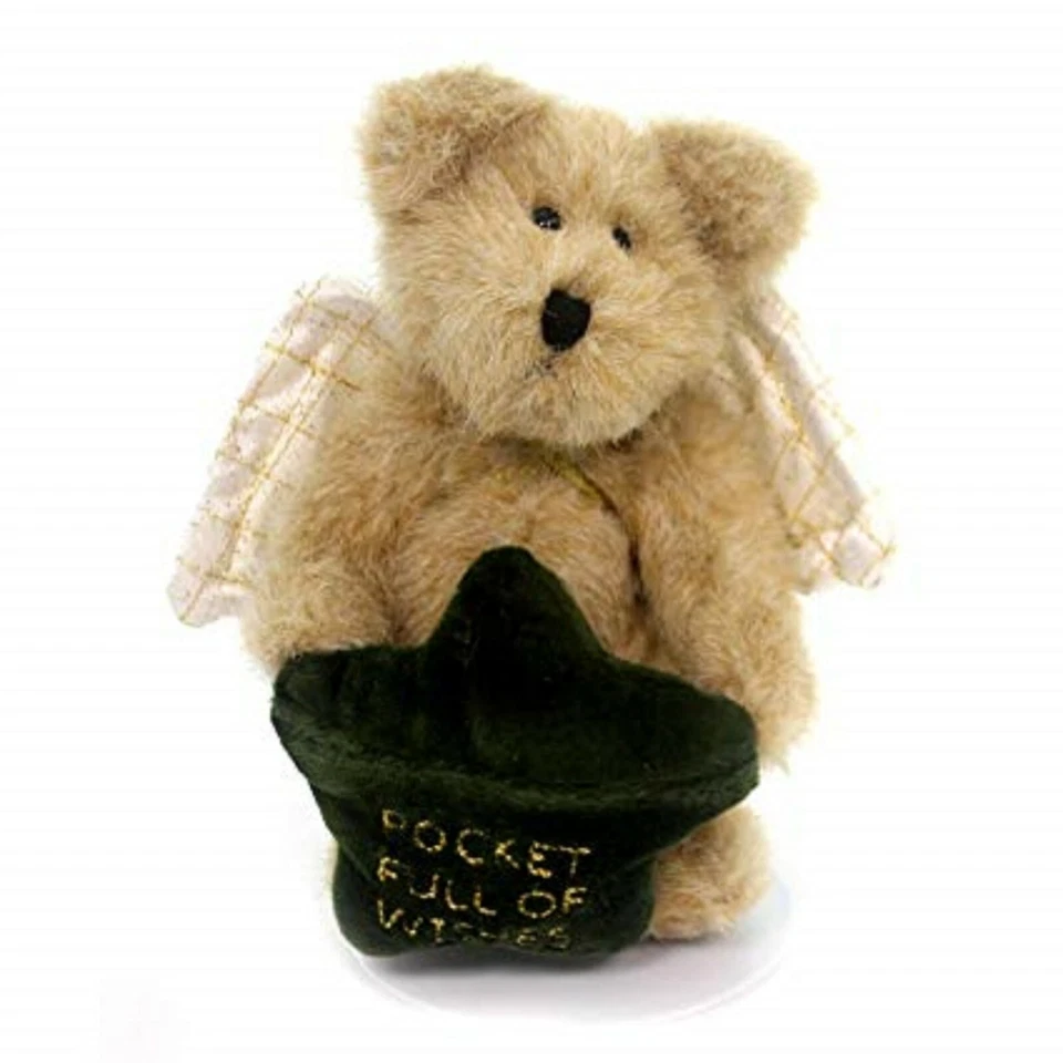 BOYDS COLLECTION- PLUSH ORNAMENT- ANGEL BEAR/POCKET FULL OF WISHES/GS ANGELWISH - Image 1 of 1