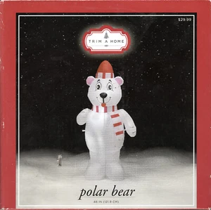 RIM A HOME 09929095-9 OSO POLAR INFLABLE NAVIDAD 4' - ¡NUEVO! - Imagen 1 de 1