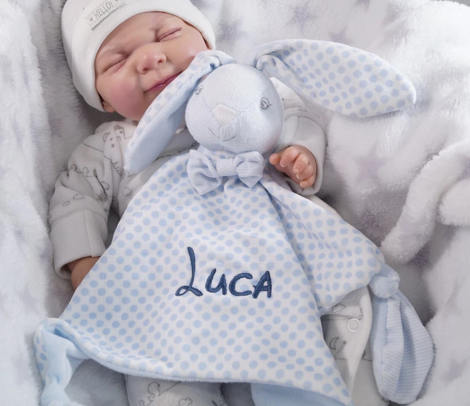 ❤️  BotoBaby®  Schmusetuch bestickt mit Namen ❤️ Schnuffeltuch ❤️ Kuscheltuch ❤️ - Bild 1 von 2