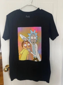 Rick and Morty Black Graphic Men's Crewbeck T-Shirt - Bild 1 von 2