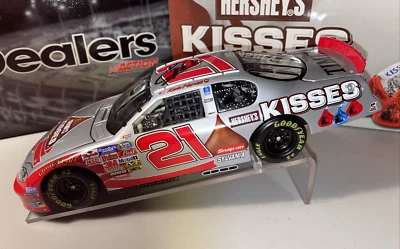 Kevin Harvick #21 AUTOGRAFIADO Hersheys Kisses 2004 1/24 Acción NASCAR Diecast Foto 1 de 4