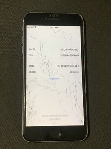Apple iPhone 6 Plus - 32GB - Gray (AT&T) Cracked Screen/ IC ON