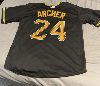 克里斯·阿切尔签名匹兹堡海盗队球衣精制 — 第 1/4 张图片
