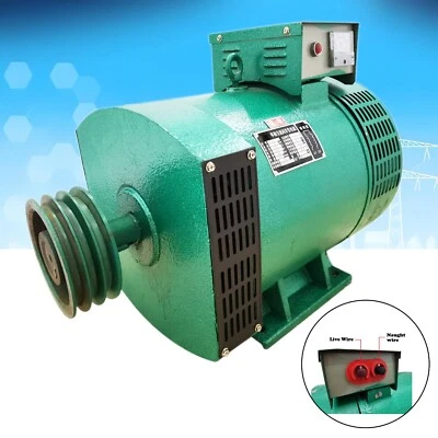 Cepillo de carbono generador diésel 15KW 220V hierro fundido 1 fase 1500 rpm 65,2A Foto 1 de 4