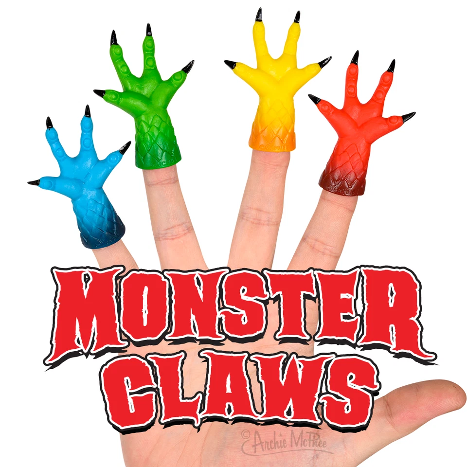 Marionetas de dedo Monster Claws - Surtido de 4 piezas Foto 1 de 1