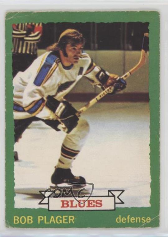 1973-74 O-Pee-Chee Light Back Bob Plager #148