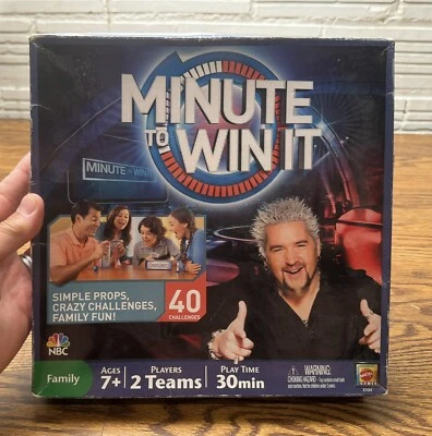 Minute To Win It 美泰家庭棋盘游戏 CBS 2011 — 第 1/4 张图片