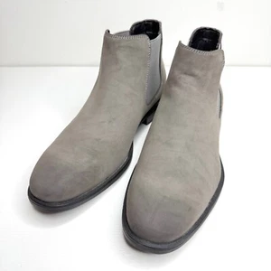 Steve Madden Ortholite Chelsea Slip On Pull On Ankle Suede Boots Mens 10 Gray - Picture 1 of 8