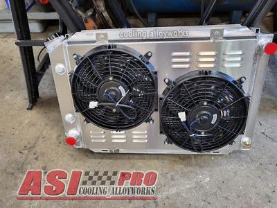 4-Row Radiator Shroud Fan For 1979-1993 80 89 Ford Mustang LX GT 5.0L V8 302 AT - Image 1 of 4