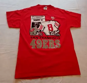 Tultex San Francisco 49ers T Shirt Size Large 100% Cotton - Picture 1 of 6