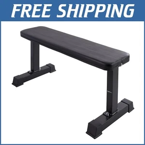 Professional Flat Weight Bench - Heavy-Duty, Quick Setup, 700 lb Limit, Black - Picture 1 of 8