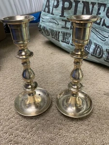 Vintage Messing Brassworks Kerzenständer 2er Set - Bild 1 von 6