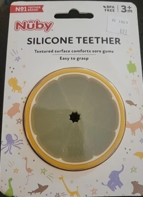 Mordedor Nuby Todo Silicona Rebanada Naranja - 3+ Meses Foto 1 de 3