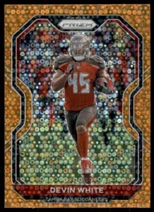 2020 Panini Prizm Prizms Orange Disco #259 Devin White - Picture 1 of 2