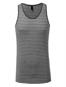 Hawk's Bay Men's Two Toned Striped Tank Top Black S - Picture 1 of 3