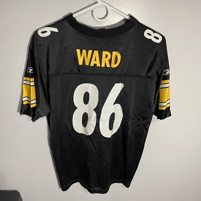 NFL Reebok Pittsburgh Steelers Hines Ward Black Football Jersey Youth Boys XL - Imagem 1 de 4