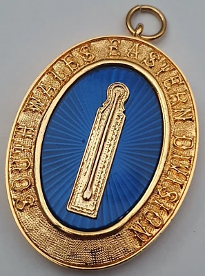 South Wales Eastern Div Past Provincial Junior Grand Warden masonic collar jewel - Image 1 of 3