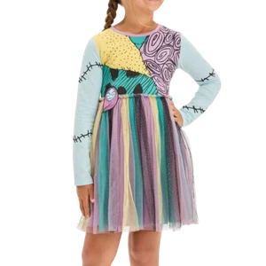Girls' Sally Halloween Cosplay Long Sleeve Dress - Small - Picture 1 of 5