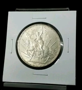 1910 1 PESO Mexico Estados Unidos Mexicanos  CLEANED AU/UNC #2216 - Picture 1 of 3