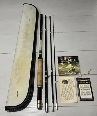 VINTAGE GARCIA CONOLON 2541 C 8’ DRY FLY ACTION ROD TRAVEL ROD RARE - Image 1 of 4