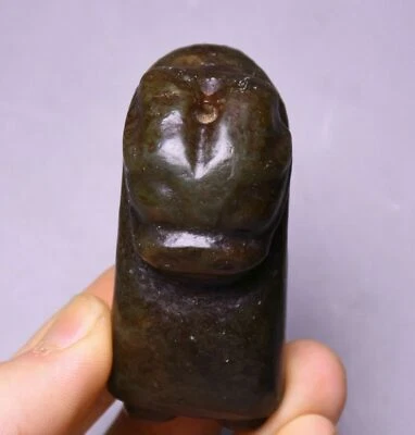 Colgante amuleto cigarra dios sol tallado jade antiguo cultura Hongshan de China de 6 cm Foto 1 de 4