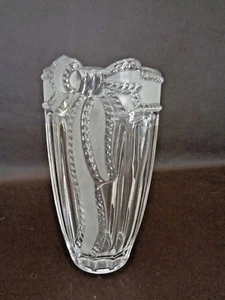 Studio Silversmiths 24% Lead Crystal Merci Cherie Collection Vase  - Picture 1 of 6