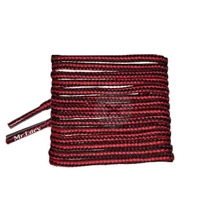 Mr Lacy Hikies - Red & Black Boot Laces (130cm Length | 4mm Width) - Picture 1 of 1