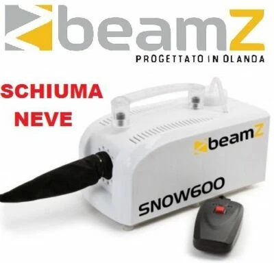 MACCHINA NEVE NATALE SNOW SCHIUMA 600W TELECOMANDO EFFETTO ATMOSFERICO DJ PARTY - Imagen 1 de 4