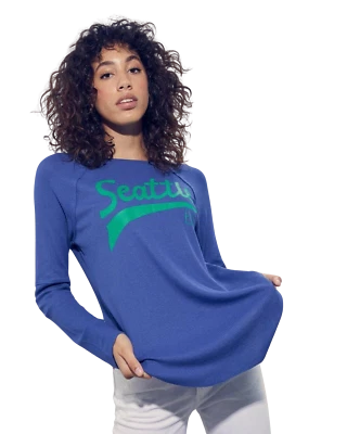 Camisa térmica súper suave de comida chatarra para mujer NFL Seattle Seahawks nueva XXS-2XL Foto 1 de 4