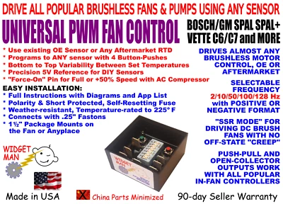 BRUSHLESS PWM VARIABLE FAN CONTROL, use existing sensor with SPAL and other BLDC - Image 1 of 4