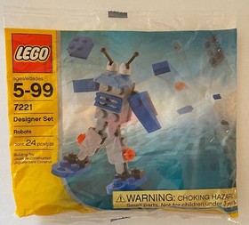 Lego (7221) - Designer Set - Robots - New in Sealed Bag - 2004 AMC Exclusive