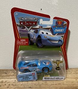 Disney Pixar Cars World of Cars Dinoco Lightning McQueen With Piston Cup Chase
