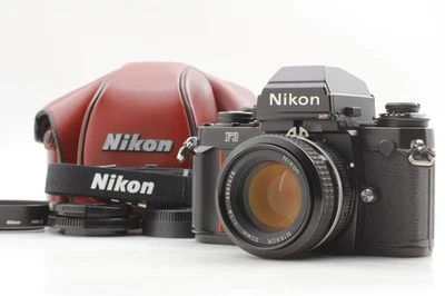 [MINT] Nikon F3 HP SLR Film Camera Body Black AI 50mm F1.4 Lens Hood From Japan - Image 1 of 4