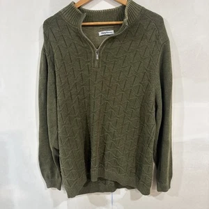 Tommy Bahama Mens XXXL Cable Knit Quarter 1/4 Zip Pull Over Casual Sweater - Picture 1 of 4