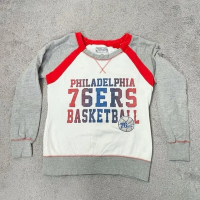 Philadelphia 76ers Women’s Sixers Sweatshirt Small NBA Exclusive Collection - Image 1 of 4