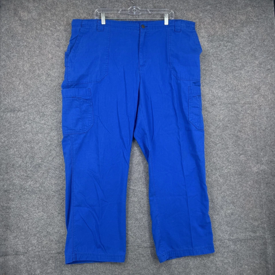 Pantalones Médicos Carhartt Para Hombres 2XL Azul Ripstop Multi Carga Cintura Elástica Trabajo C54108 Foto 1 de 4