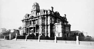 c.1885 SAN FRANCISCO NOB HILL~CHARLES CROCKER MANSION@CALIFORNIA&TAYLOR~NEGATIVO Foto 1 de 3