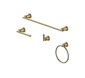 Glacier Bay 20203-904405 Oswell Juego de 4 accesorios de baño dorado mate NUEVO - Imagen 1 de 8