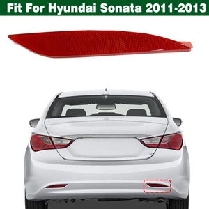 Right Rear Bumper Fog Lamp Reflector Panel Red For Hyundai Sonata 2011 2012 2013 - Picture 1 of 18