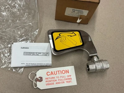 NEW Speakman SE-910 Stay Open 1/2” Ball Valve Lever Safety Eyewash Stainless