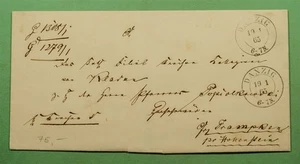 DR WHO 1865 DEUTSCHLAND DANZIG BRIEFMARKENLOS F/L W20736 - Bild 1 von 3