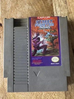 Vintage Street Fighter 2010 NES Game Cartridge Capcom Nintendo Tested Japan - Image 1 of 3