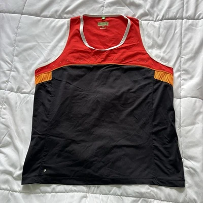Vintage Tail Tech Tank Top Womans Size Large Black Red Tennis Golf Yoga Outdoor - Image 1 of 4