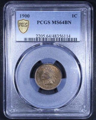 1900 Indian Head Cent - 1c PCGS MS64 BN - Brown - PCGS Gold Shield - Image 1 of 4
